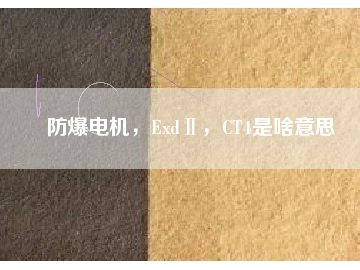 防爆電機(jī)，ExdⅡ，CT4是啥意思