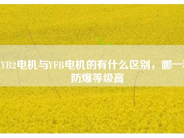 YB2電機(jī)與YFB電機(jī)的有什么區(qū)別，哪一種防爆等級高