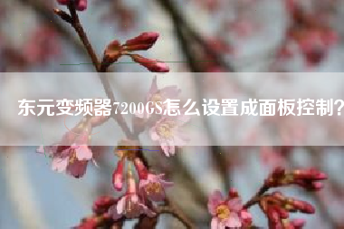 東元變頻器7200GS怎么設(shè)置成面板控制？