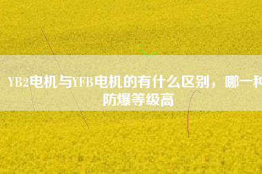 YB2電機與YFB電機的有什么區(qū)別，哪一種防爆等級高