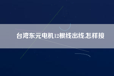 臺灣東元電機(jī)12根線出線,怎樣接