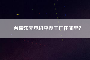 臺灣東元電機平湖工廠在哪里？