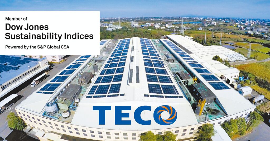 東元電機(jī)已連續(xù)三年入選DJSI道瓊永續(xù)指數(shù)新興市場(chǎng)類別，更三度列入國(guó)際永續(xù)評(píng)比機(jī)構(gòu)標(biāo)準(zhǔn)普爾（S&P Global）永續(xù)年鑑。圖／東元電機(jī)提供